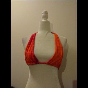 Martha Rey Tie Dye Halter Bikini Top Sz XS